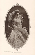 1906 Mrs Samuel Sloan Chauncey Society Beauty Portrait Print picture