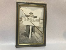 Rare Vintage 1940s Bean Blossom Indiana Jamboree Photo Signed Town Roadside Sign picture