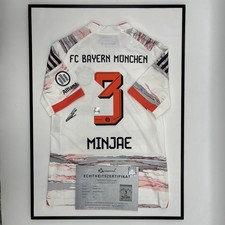 Bayern Munich Jersey Kim Minjae Signed With Frame COA Adidas 152 picture