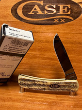 Case XX V6137 Vintage Stag Sod Buster Jr with PVD Blade picture