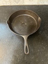Vintage 1930s Griswold Cast Iron Skillet 8 704C Large Block Logo picture