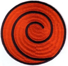 NARUTO RED SPIRAL  PATCH - 3.5 inch - NARUT04 picture
