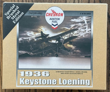 Chevron 1936 Keystone Loening Brushed Metal Ertl 1/48 Coin Bank w/ COA picture