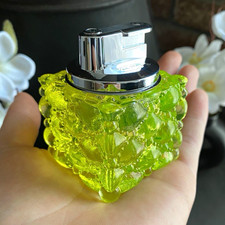 Vaseline Uranium Diamond Quilted Lighter picture