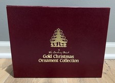 Vintage Danbury Mint Gold Christmas 12 Ornament Collection (READ) picture