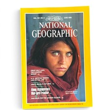 National Geographic Magazine June 1985 Afghan Girl Steve McCurry Cover picture