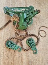 Antique F.E. Myers Sure LOCK 2057 Sling Unloader Hay Trolley Cast Iron MY53 picture