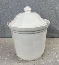 Vtg Pfaltzgraff Heritage White Extra Large Canister w/Lid Cookie USA 10 3/8”x 8” picture