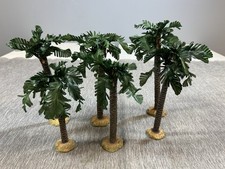 Roman Fontanini Heirloom Nativity Accessories Palm Trees Lot of 6 Vintage picture