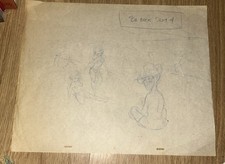 Original Drawing Disney Hal King On Vacation Back Sept 4 Beach Scene Beauties picture
