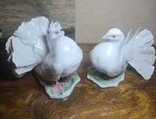1947 Rosenthal Germany Porcelain Courting Doves Heidenreich 1589 1590 Pair MINT  picture