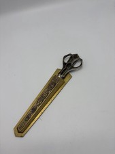 Vintage Griffon Germany Metal Scissors Letter Opener Desk Set Engraved Victorian picture
