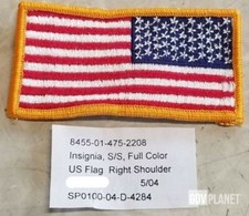 U.S. American Flag Right Shoulder Patch REAL Military not fake picture