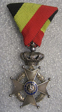 Belgium Belgian Order of Leopold  Cross medal, post ww1, silver picture