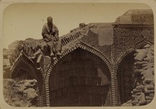 Samarkand Uzbekistan 1865-1872 Shah-Arap Mausoleum Shakh-Zinde Ruins Man picture