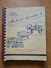 Machinist Apprentice IV Related Information (1953 University Of The The State O picture
