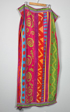 Vintage Cecil Saydah Striped Beach Towel Cotton Colorful Heavy Terry Vibrant picture