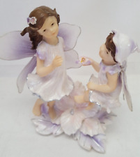 VINTAGE MONTEFIORI TWO ANGELS WITH ROSE FIGURINE picture