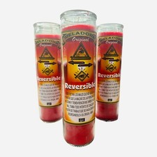 2x Reversible Fixed Candle, Reversible Veladora Preparada. Back to Sender picture