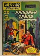 CLASSICS ILLUSTRATED #76 The Prisoner of Zenda by Anthony Hope (HRN 111) VG+ picture