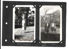 1927 Franklin College Opal Hastings Mae Taylor Fountain Photo Album Page Indiana picture