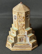 1932 Imperial Japanese Army Manchuria Memorial Tower – w/ Battlefield Sand picture
