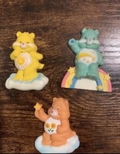 3 Vintage Funshine Wish Friendship Care Bears Magnets 1980s American Greetings picture