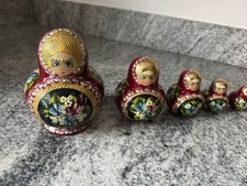 Russian Matryoshka 10 Nesting Dolls Hand Painted. Purchased When I Was In Russia picture