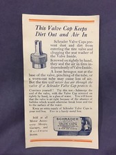 A. Schrader's Sons valve cap advertising flyer picture