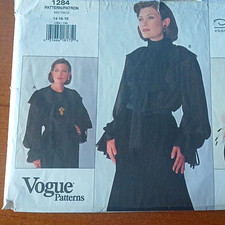 Vogue American Designer Oscar de la Renta  #1284 Misses Blouse Size 14.16.18 picture