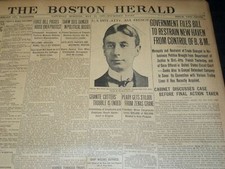 1908 MAY 23 THE BOSTON HERALD - BILL TO RESTRAIN NEW HAVEN FROM B & M - BH 73 picture