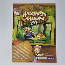 Harvest Moon 64 Nintendo 64 N64 Retire Print Ad/Poster Promo Art picture