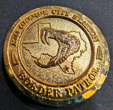 U.S. Border Patrol Rio Grande City TX Station Original Militaria Challenge Coin picture