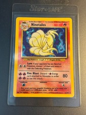 1999 Pokemon Ninetales 12/102 Base Set Holo Rare Unlimited WOTC picture