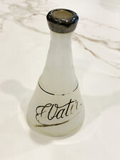 Opaque BARBER Water Bottle with Silver Lip Hand Painted picture