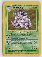 Nidoking Holo Rare BS 011/102 LP picture