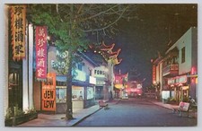 Picturesque Chinatown Night Street Scene San Francisco California CA Postcard picture