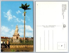Martinique Fort-de-France Empress Josephine Statue Tall Palm Tree Postcard picture