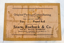 Antique Pre WW2 Sears, Roebuck & Co. Seattle, Washington Sign, Box Labe Ephemera picture