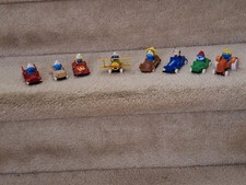 VTG 1982 Ertl Smurf Diecast Vehicles Lot of 8 - Loose