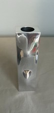 Vintage 2008 Nambé Karim Rashid Candlestick Holder MT0065 Modernist 7.5