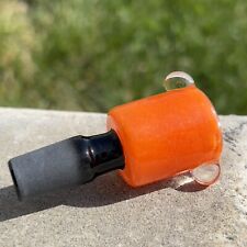 Glass Bowl Slide Piece 14mm Orange Replacement Bowl Head Water Pipe Bong Black picture