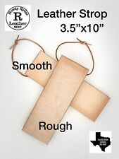 Leather Strop 3.5”x10” 2-sided Sharpen Razors & Knives  picture