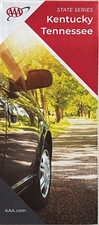 New AAA KENTUCKY - TENNESSEE STATE ROAD MAP Highway Tour KY/TN LATEST 2025 picture