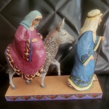 Jim Shore 4007981 The Journey That Changed The World Mary Joseph Donkey New picture