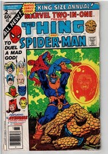 MARVEL TWO-IN-ONE #2 (1977) VG- SIGNED JIM STARLIN DEATH OF THANOS 1ST APPS picture