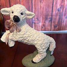 Vintage Sheep Home Decor Figurine Farmhouse Decor Signed Elenor picture