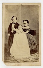 Gen Tom Thumb 1865 Circus Sideshow PT Barnum Lavinia Warren Charles Stratton CDV picture