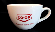 Vintage 1990's Canada Co-Op Gas Oil Red White Porcelain Large 3x4 Coffee Cup Mug picture