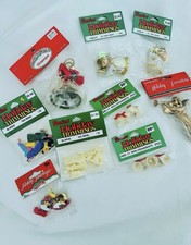Vintage Christmas Darice Holiday Trimmings Commodore Miniatures Craft Toy Lot picture